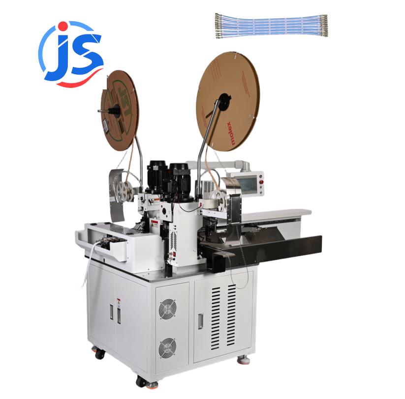 Fully Automatic Double Ends Ribbon Electric Cable Strip and Terminal Crimp One-stop Service Factory Prices