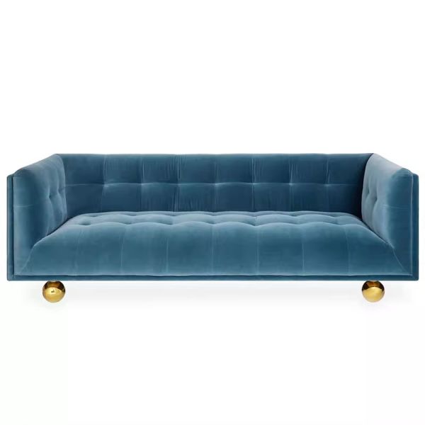 Hotel Fabric Leather 3 Seater Sofa Customized Luxury Hotel Furniture