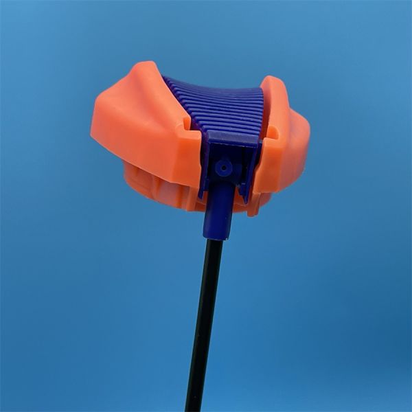 Ergonomic foldable cleaning sprayer cap - front view