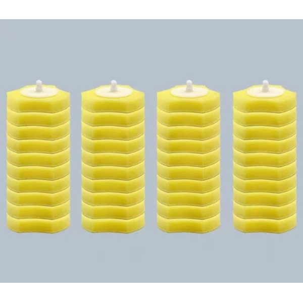 Replaceable toilet sponge refill - side view