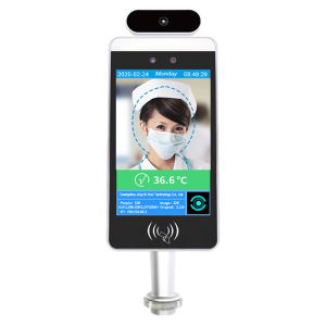 Buy cheap Non Contact 8 inch Android Infrared AI Face Recognition Thermometer Detection Device product