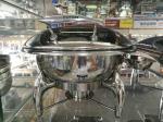 Round Chafing Dish Hydraulic Lid with Glass Window Optional φ35cm 6.0Ltr Food