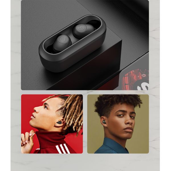 3D Stereo Bluetooth Earphones Automatic Pairing Mini Tws Wireless Earbuds (with Built-in Cable charging Case)