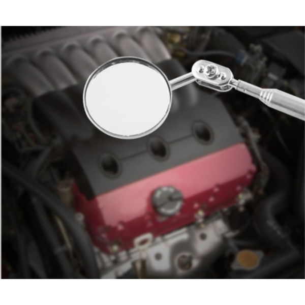 Magnetic Vehicle Round Mirrors Extendable Adjustable Telescoping Inspection Mirror