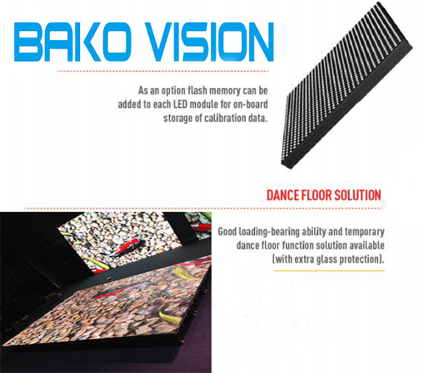 P3.91 Digital Dance Floor LED Screen Touch Modules SMD For Ground Projection