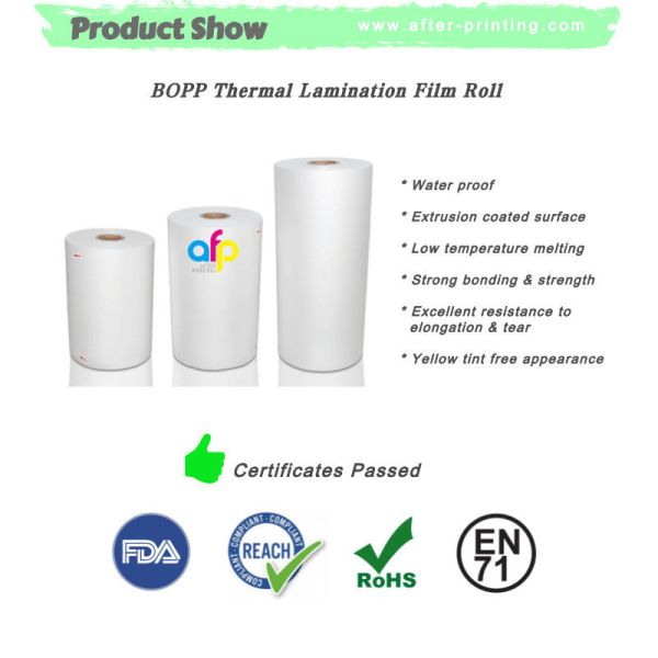 Soft Matt Lamination Roll 350mm*3000m 445mm*3000m Multiple Extrusion