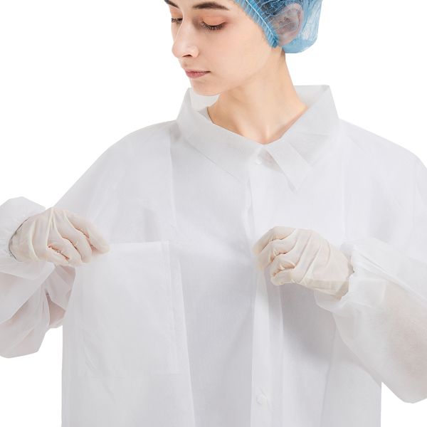 Hygienic Standard Disposable Lab Coats Nonwoven for Hospital