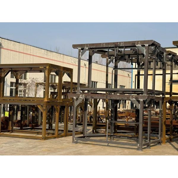 Hot Dip Galvanized Steel Structure Platform Supporting Electrical Cabinet On Bottom Of Wind Tower