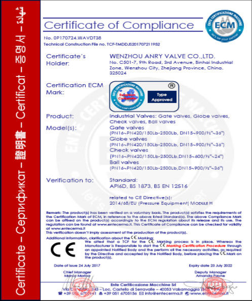 A105 3/8" Forged Steel Gate Valve Flexible Graphite stem packing