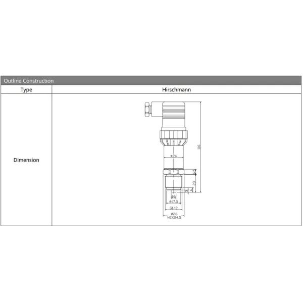 China 1.6Mpa BP170 Custom Connector Pressure Sensor Pressure Transmitter