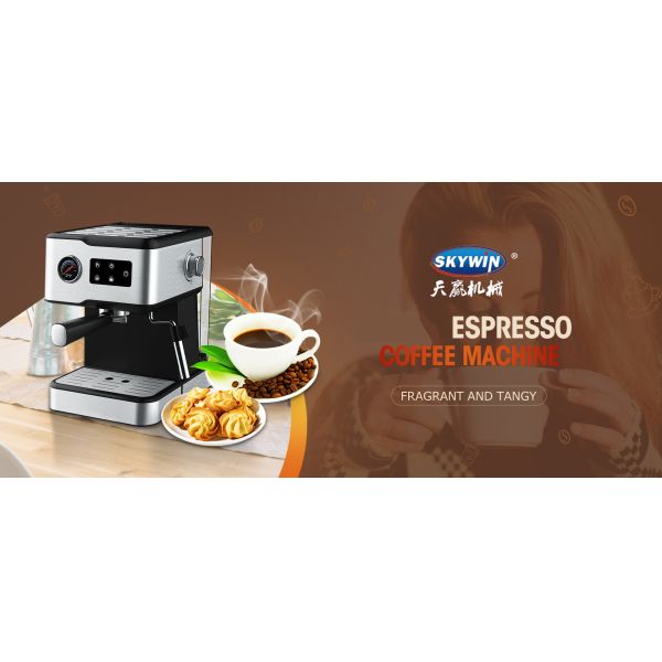 CM-1699 Office Metal Espresso Coffee Machine Detachable Frothing Nozzle