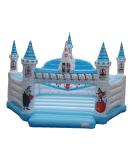 Waterproof Tarpaulin Inflatable Castles With Cartoon Patterns