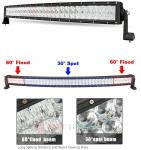 180W 5D Optical Lens Straight Cree Led light bar with 3w high intensity cree