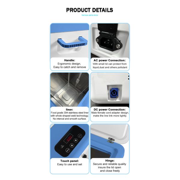 25L Portable Ultra Low Temperature Freezer for Laboratory Samples Storage -86C/-112F