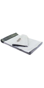 Eco-Friendly Waterproof Durable Grey/White PLA Biodegradable Courier Bags,100% Compostable And Biodegradable Courier Env