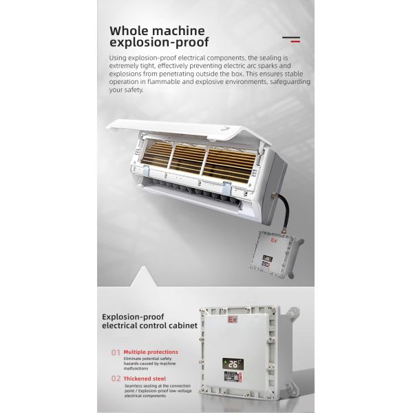Explosion-proof Air Conditioners Wall-Mounted For Hazardous Environments