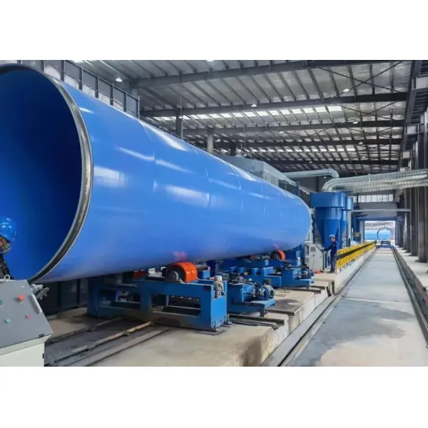 FBE Coating Line with Internal & External Coating Using High Voltage Electrostatic Spray Gun and Medium-Frequency Heating System