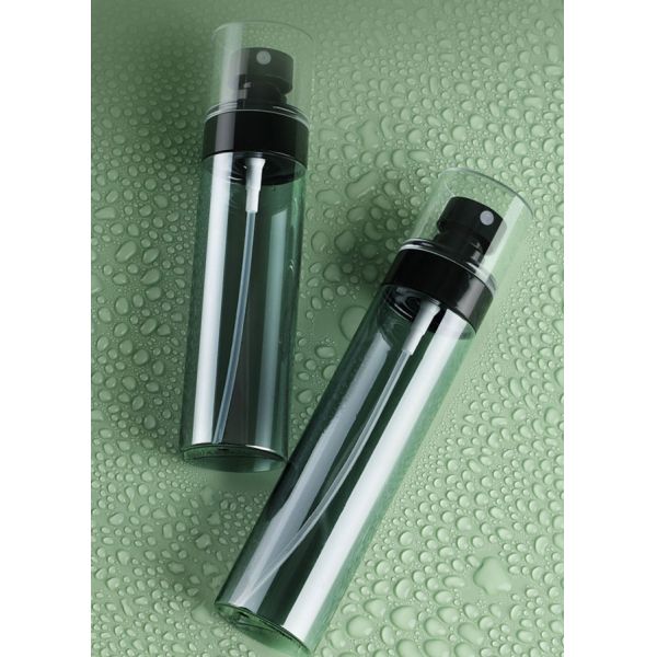 Cylindrical Fine Mist Plastic Spray Bottle For Cosmetic Essential Oils