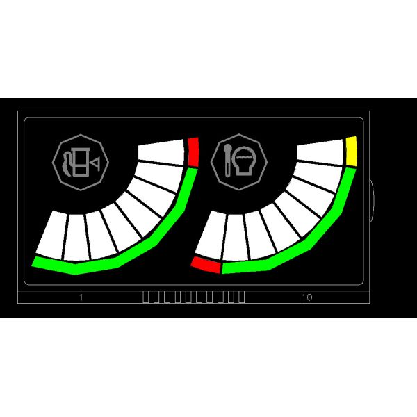 Customized PIN Connector Vehicle Controller TN 7 Segment LCD Module LCD Screen 7 Segment LCD Display