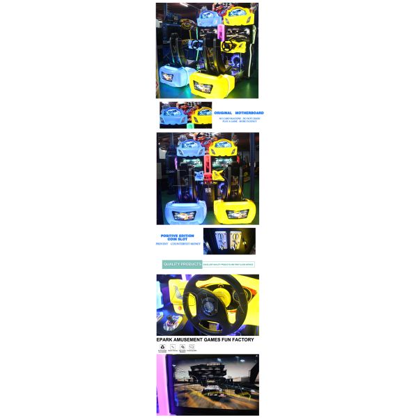 42 Inch Split Second Racing Car Simulator Game Machine For Street Competition
