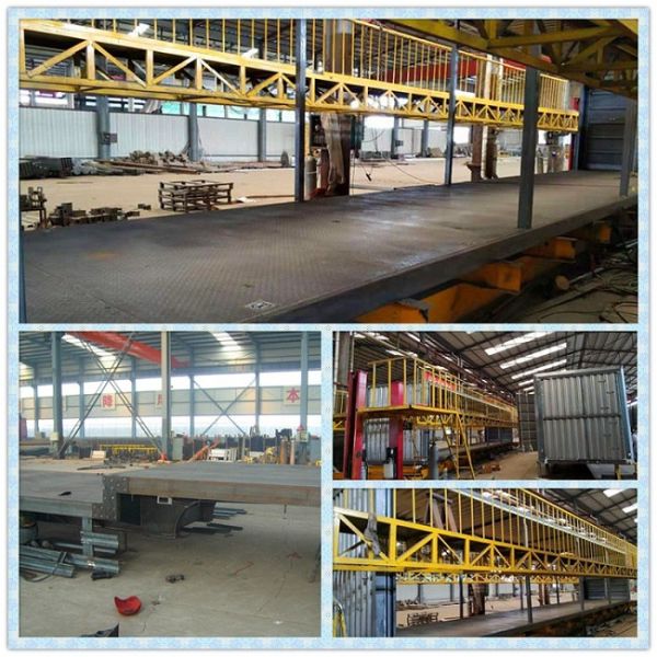 Welding Design Van Enclosed 30ton 40ft Flatbed Curtain Side Trailers