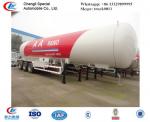 CLW factory suppiy biggest 25.2t 60CBM 60000l 3 axles 12 wheels LPG gas trailer