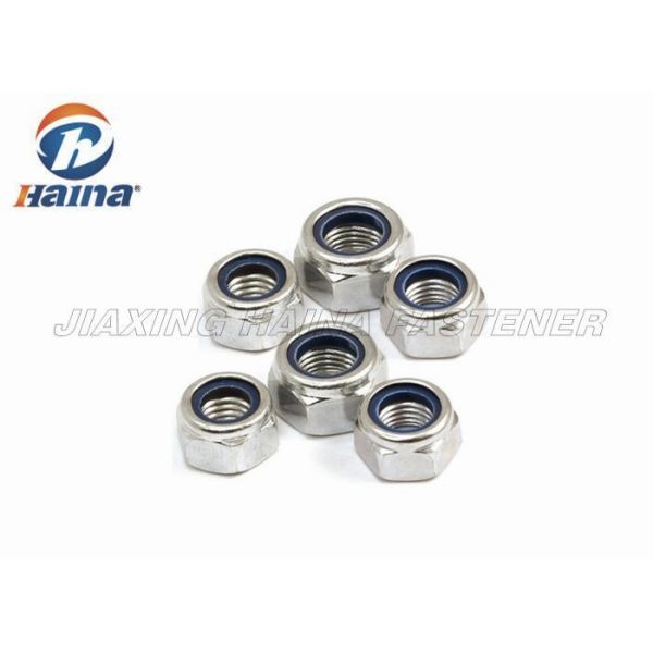 Hex Head Stainless Steel 304 316 M5 M8 Customized Nylon insert lock nut