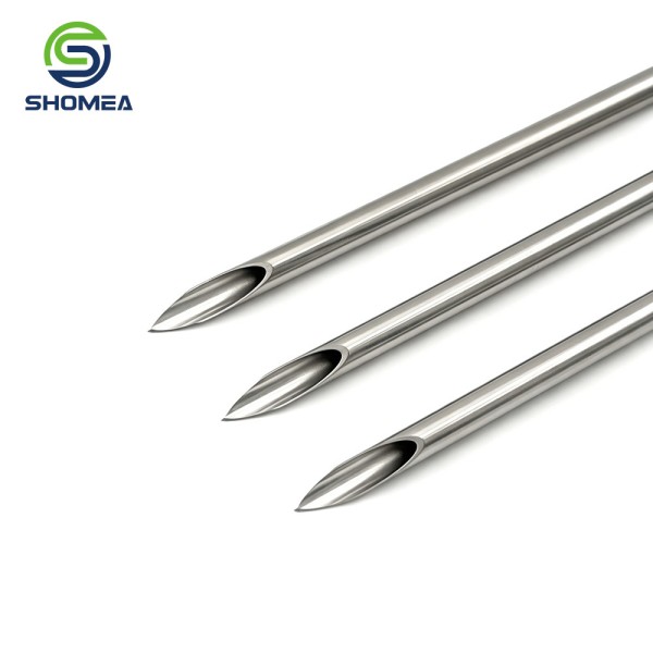 Customized Seamless Stainless Steel Lancet Tip Piercing Needle