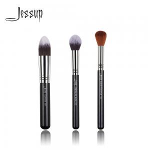 Buy cheap Jessup 3pcs Synthetic Hair Face Makeup Brush Set With Copper Ferrule product