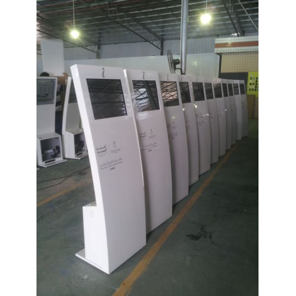 Touchscreen 19inch Self Service Ticketing Kiosk Ticket Queue Management System