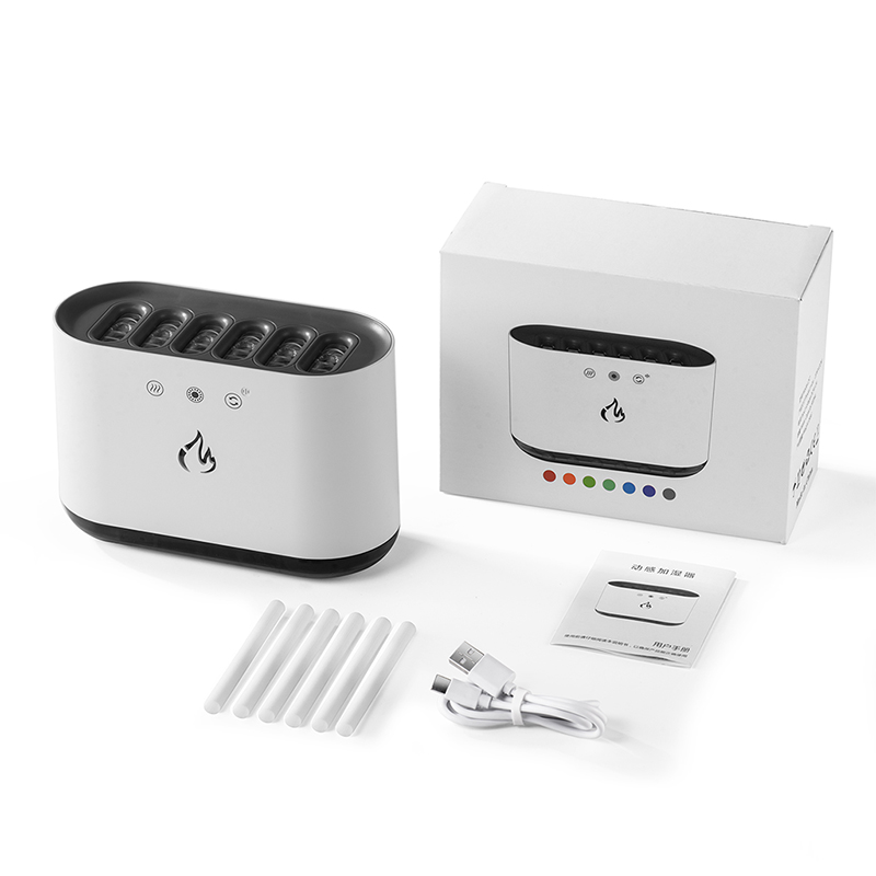2023 New Creative Portable 900ml Dynamic 6 Spray Running Smart Ultrasonic Voice-control Room Humidifier With Home Office