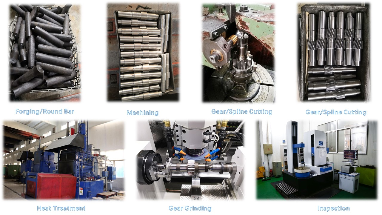 OEM Polished Transmission Gear Shaft CNC Machining With ±0.01mm Tolerance