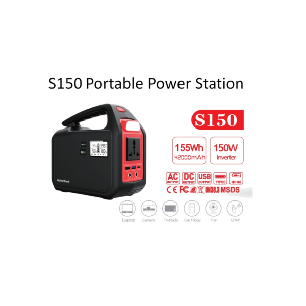 Best Battery Powered Generator 150W Powered Lithium Ion Battery Portable Power Stations for Outside