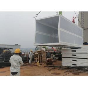 Weather Resistance Comfort Folding Container Houses Modern Style Q235 Q355