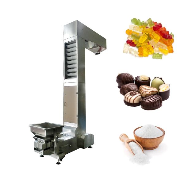 Z Type Bucket Conveyor Less Noise For Food Plum Snacks
