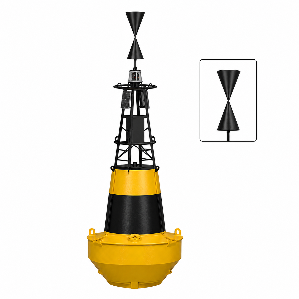 2400 mm High-Buoyancy Polyurethane Elastomer Navigation Buoy for Channel and Offshore Marking
