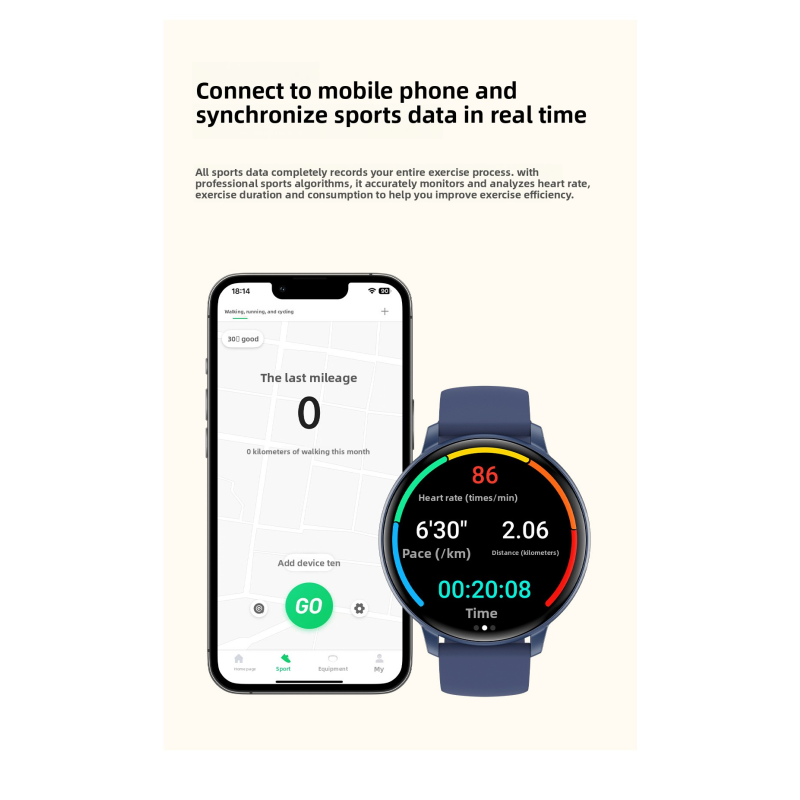The smartwatch T6 is thin, light, fashionable, Bluetooth call, multi-functional sports watch, and a health monitoring voice assistant