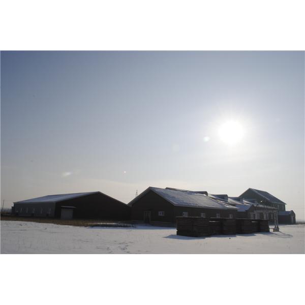 Steel structure warehouse with EPS sandwich panel construction