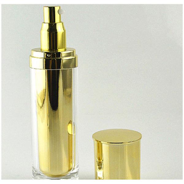 Empty Acrylic 100ml Airless Lotion Pump Bottles Cosmetic Custom