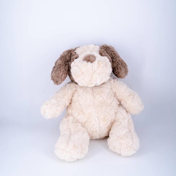 Custom Lint Free Fabrics Stuffed Animals Toys Sitting Dog Plush Washable Wholesales