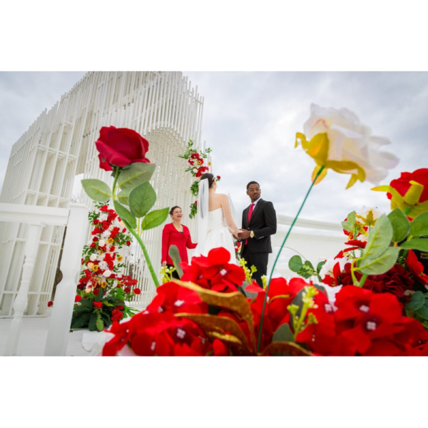 Solar Aligned Ceremony Altar Permanent Wedding Structure With Seasonal Light