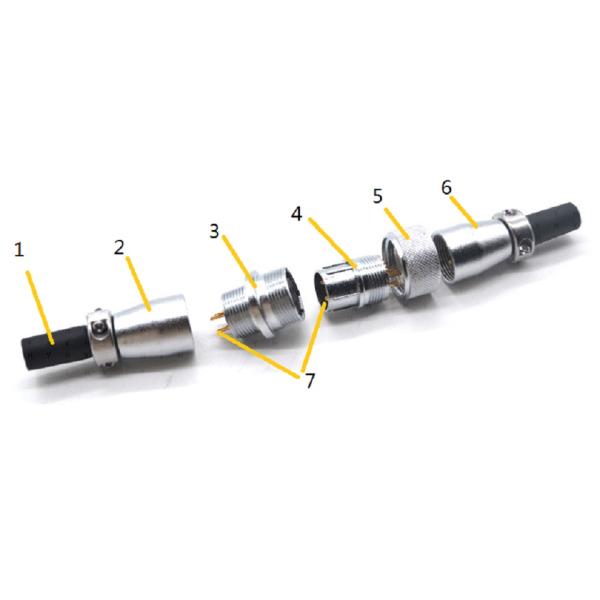 Male And Female Docking Circular Connectors 2 3 Pins 10A 500V