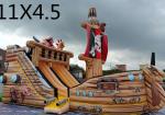 Custom Adults or Kids Giant Pirate Ship Inflatable Dry Slide