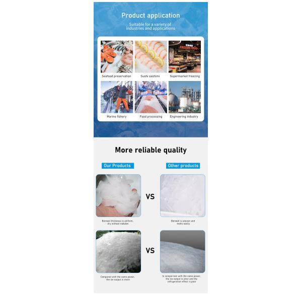 5000kg Ice Storage Capacity Industrial Flake Ice Machine for Industrial Ice Production