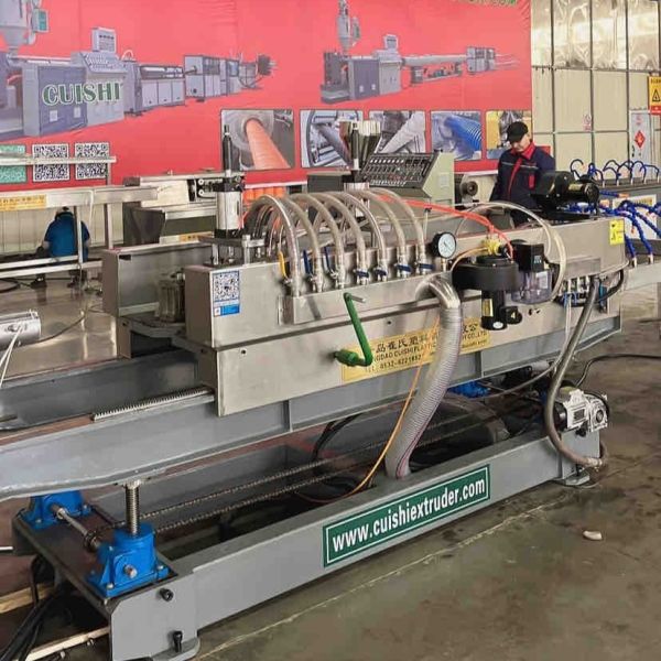 High Speed PE PVC PP Plastic Single Wall Corrugated Pipe Extrusion Line / Flexible Conduit Tube Making Machine