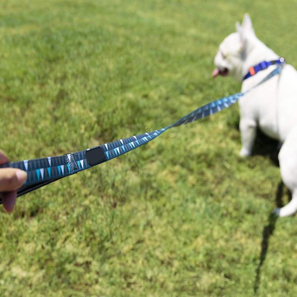 Durable Nylon Dog Leash Pattern Padded Handle Control For Small / Large Dogs