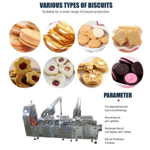 Two Lane Jam Filling Automatic Biscuit Making Machine , Multifunction Sandwich