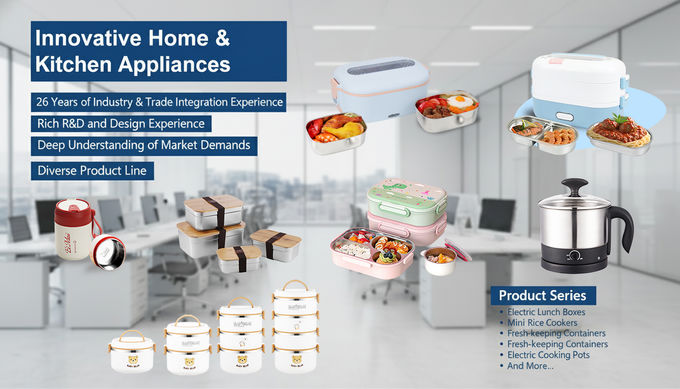 Automatic Timer Heating Electric Lunch Boxes Portable Heated Electric Lunch Boxes With Cartoon Character Outdoor Tourism Ideal For Office