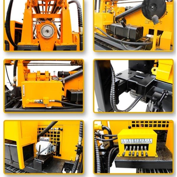 Diesel Crawler Mounted 180m Pneumatic Borewell Machine