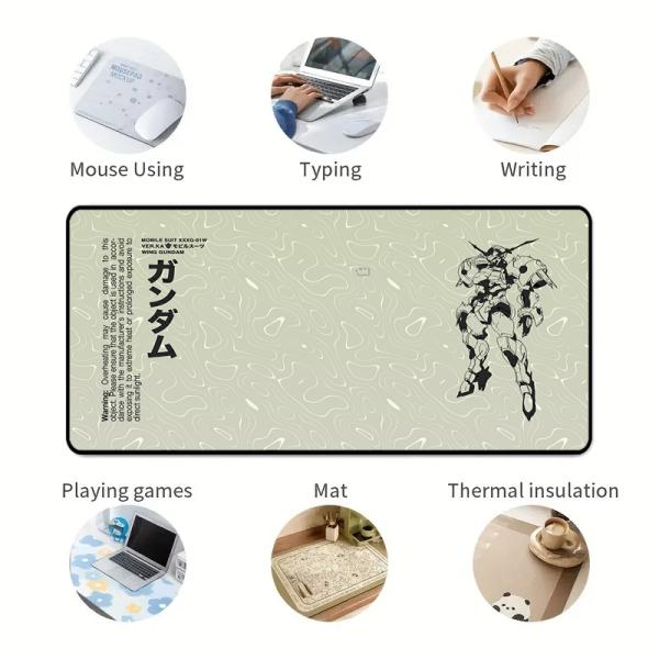 Non-Slip Rubber Base Keyboard Non-Slip Cartoon Style Mouse Mat 31.5" x 15.7" Extended Gaming Mouse Pad for PC Games